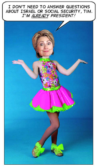 Hilary at the debate