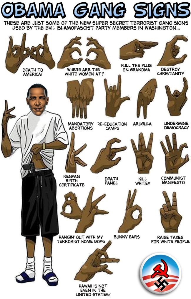 Democratic Underground - Obama gang signs - Democratic Underground